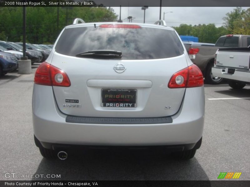 Silver Ice Metallic / Black 2008 Nissan Rogue SL