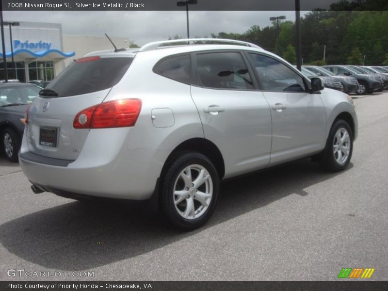 Silver Ice Metallic / Black 2008 Nissan Rogue SL