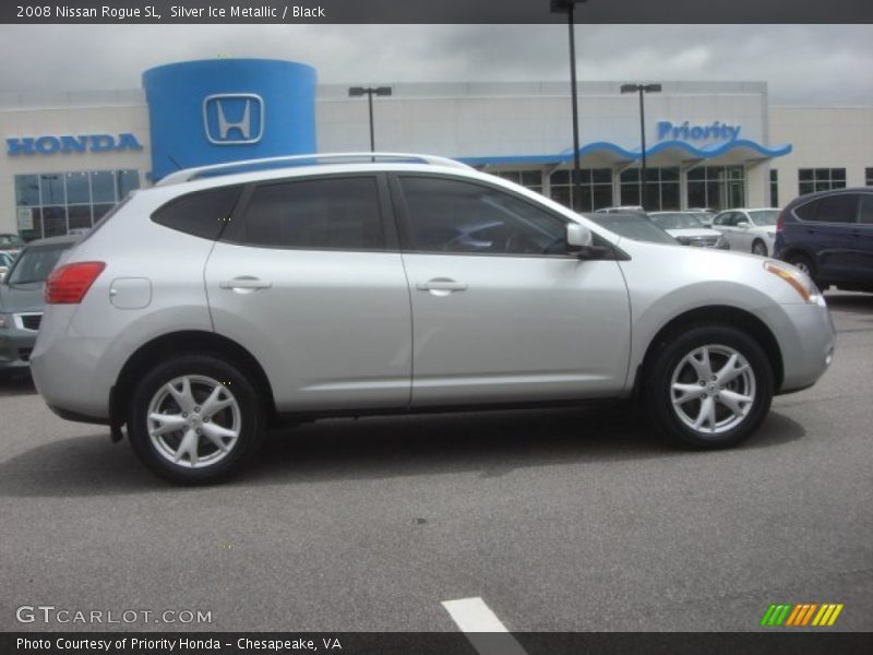 Silver Ice Metallic / Black 2008 Nissan Rogue SL