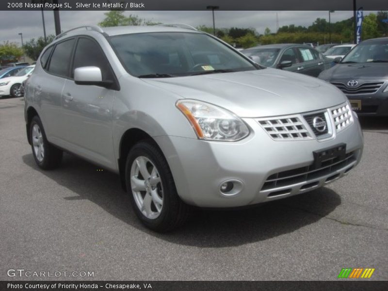 Silver Ice Metallic / Black 2008 Nissan Rogue SL