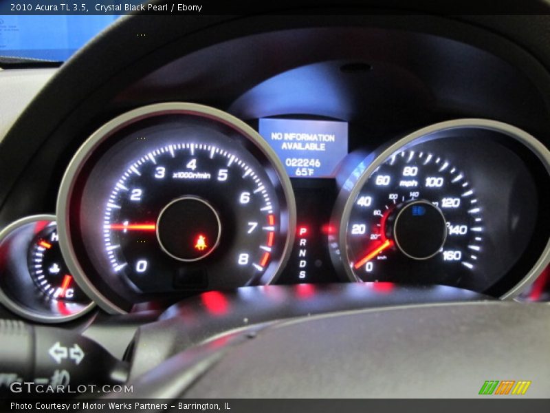 Crystal Black Pearl / Ebony 2010 Acura TL 3.5