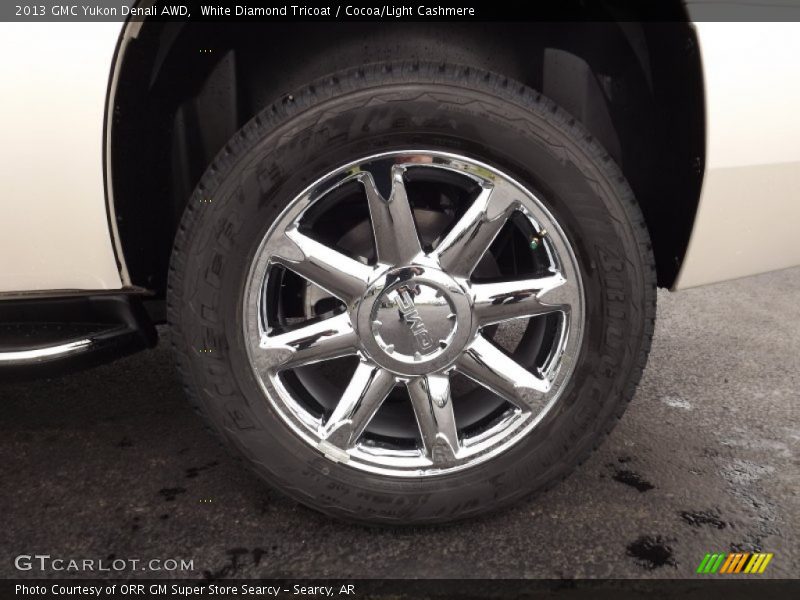 White Diamond Tricoat / Cocoa/Light Cashmere 2013 GMC Yukon Denali AWD