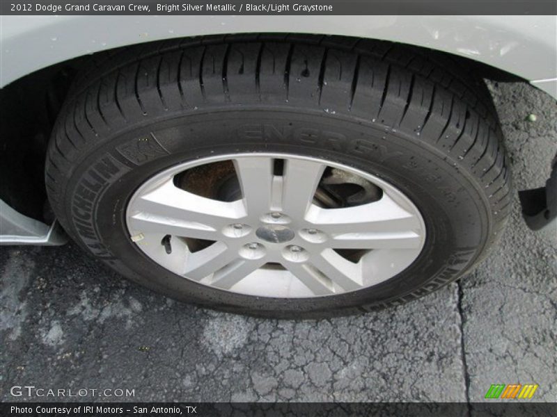 Bright Silver Metallic / Black/Light Graystone 2012 Dodge Grand Caravan Crew