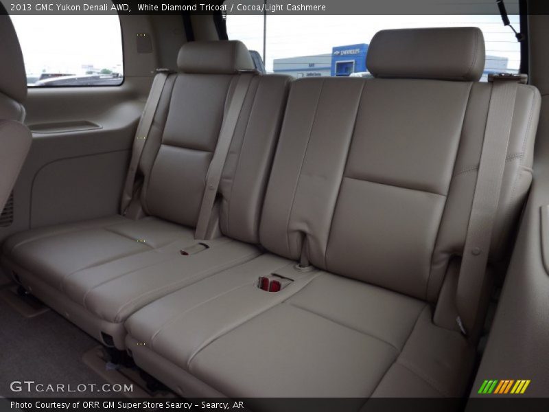 White Diamond Tricoat / Cocoa/Light Cashmere 2013 GMC Yukon Denali AWD
