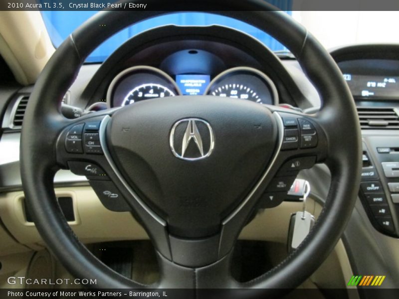 Crystal Black Pearl / Ebony 2010 Acura TL 3.5