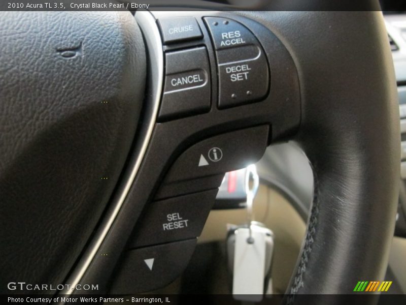 Crystal Black Pearl / Ebony 2010 Acura TL 3.5