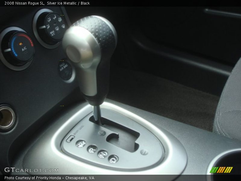 Silver Ice Metallic / Black 2008 Nissan Rogue SL