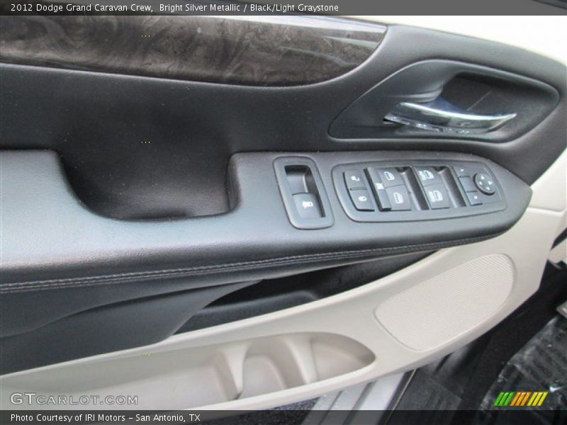 Bright Silver Metallic / Black/Light Graystone 2012 Dodge Grand Caravan Crew