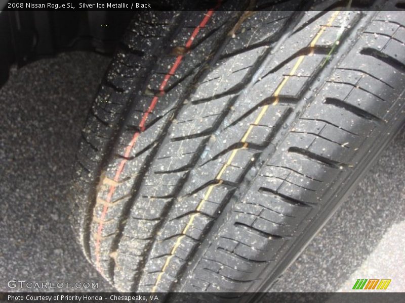 Silver Ice Metallic / Black 2008 Nissan Rogue SL
