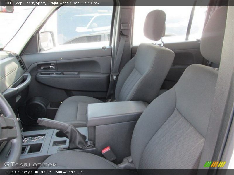 Bright White / Dark Slate Gray 2012 Jeep Liberty Sport