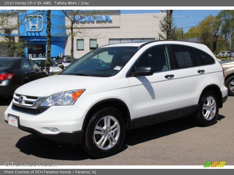 Taffeta White / Gray 2010 Honda CR-V EX AWD