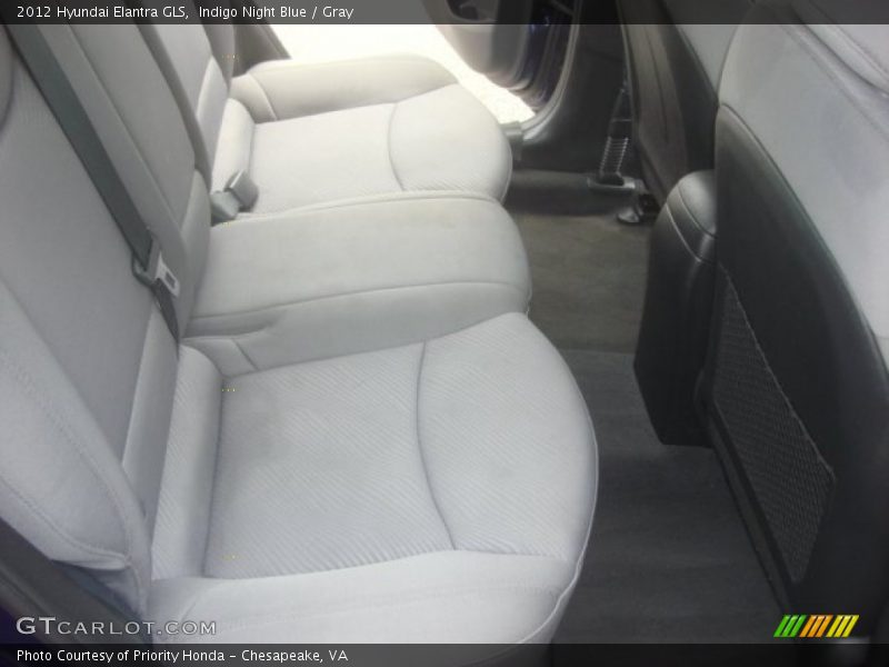 Indigo Night Blue / Gray 2012 Hyundai Elantra GLS