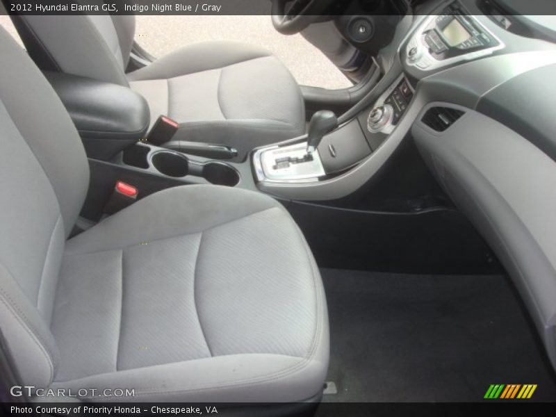 Indigo Night Blue / Gray 2012 Hyundai Elantra GLS