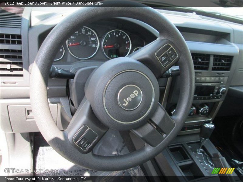 Bright White / Dark Slate Gray 2012 Jeep Liberty Sport