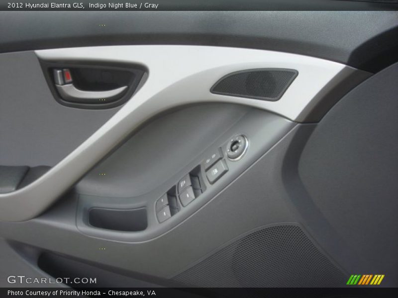 Indigo Night Blue / Gray 2012 Hyundai Elantra GLS
