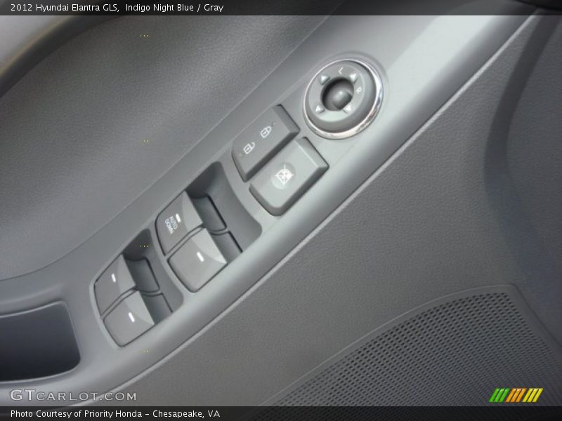 Indigo Night Blue / Gray 2012 Hyundai Elantra GLS