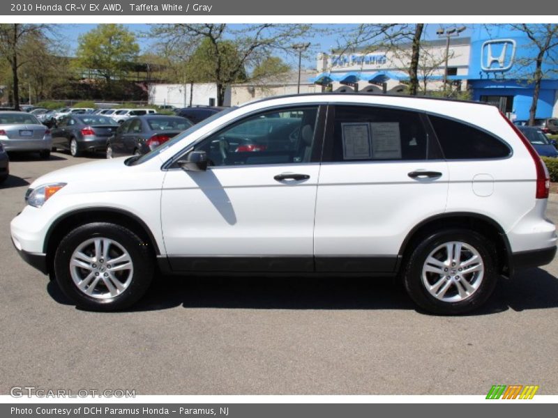 Taffeta White / Gray 2010 Honda CR-V EX AWD