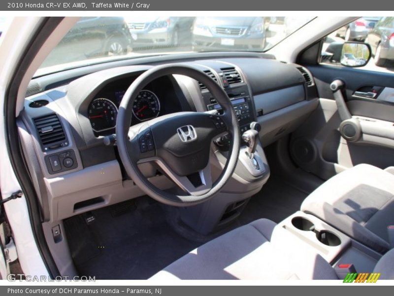 Taffeta White / Gray 2010 Honda CR-V EX AWD
