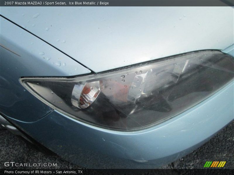 Ice Blue Metallic / Beige 2007 Mazda MAZDA3 i Sport Sedan