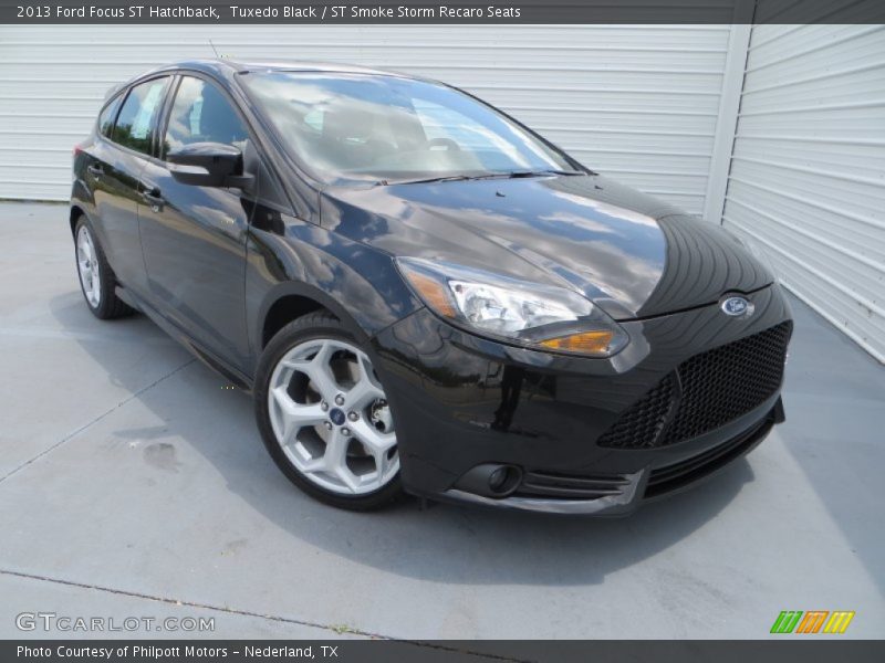 Tuxedo Black / ST Smoke Storm Recaro Seats 2013 Ford Focus ST Hatchback