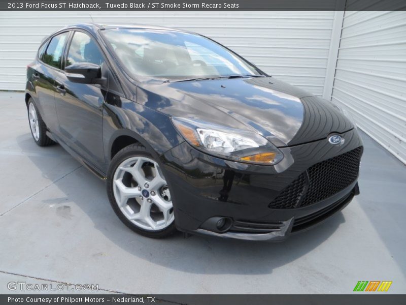 Tuxedo Black / ST Smoke Storm Recaro Seats 2013 Ford Focus ST Hatchback