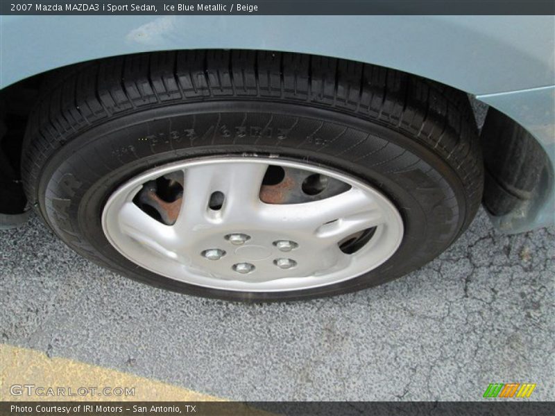 Ice Blue Metallic / Beige 2007 Mazda MAZDA3 i Sport Sedan