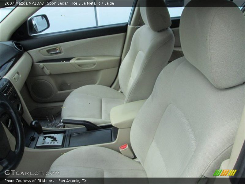 Ice Blue Metallic / Beige 2007 Mazda MAZDA3 i Sport Sedan