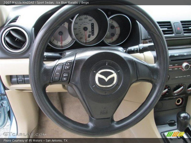  2007 MAZDA3 i Sport Sedan Steering Wheel