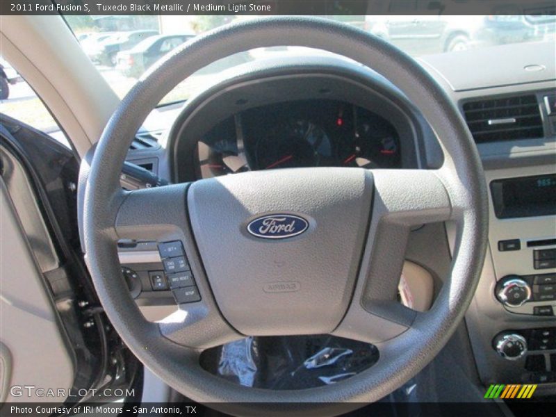 Tuxedo Black Metallic / Medium Light Stone 2011 Ford Fusion S