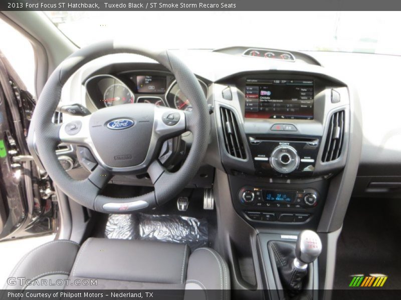 Tuxedo Black / ST Smoke Storm Recaro Seats 2013 Ford Focus ST Hatchback