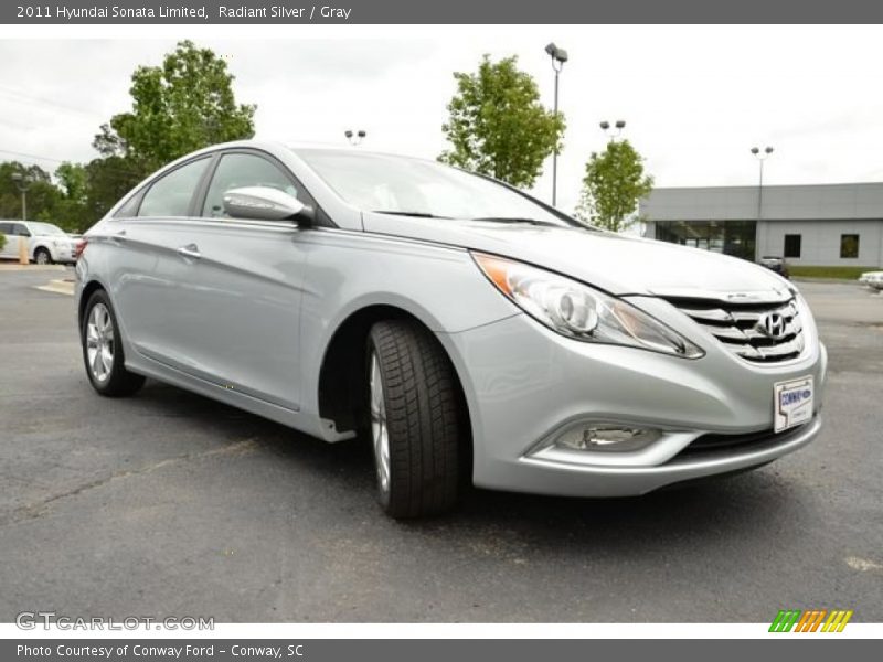 Radiant Silver / Gray 2011 Hyundai Sonata Limited