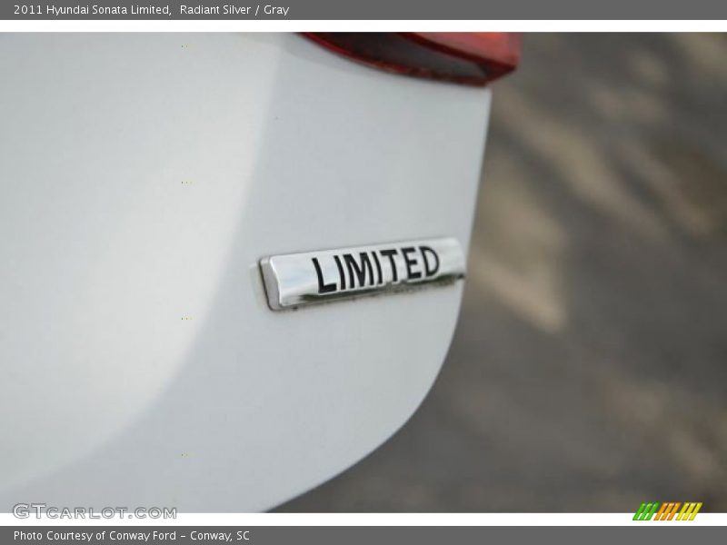 Radiant Silver / Gray 2011 Hyundai Sonata Limited