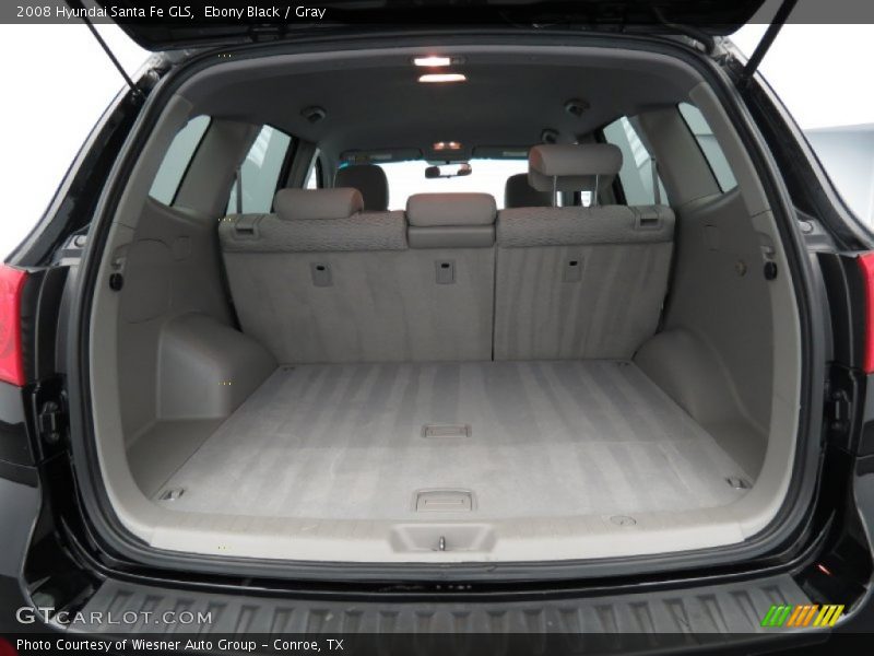 Ebony Black / Gray 2008 Hyundai Santa Fe GLS