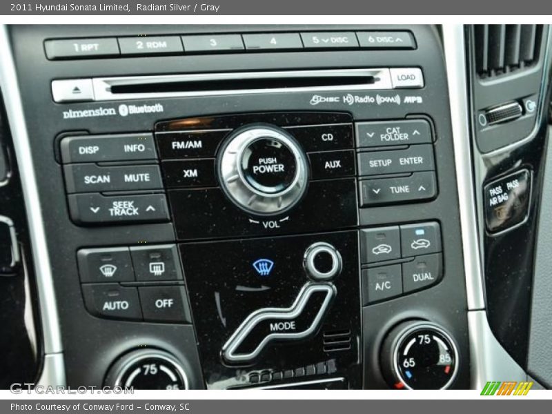Radiant Silver / Gray 2011 Hyundai Sonata Limited