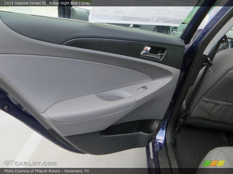 Indigo Night Blue / Gray 2013 Hyundai Sonata SE