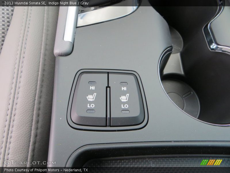 Indigo Night Blue / Gray 2013 Hyundai Sonata SE