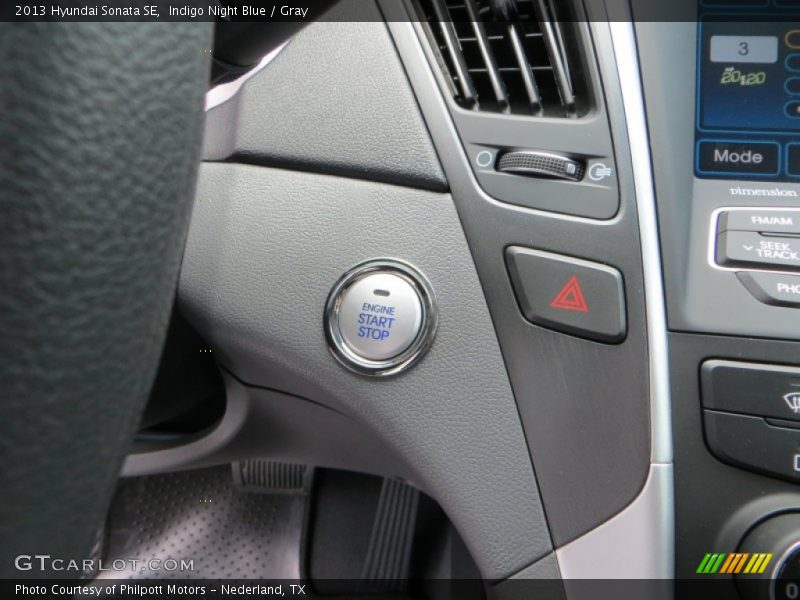 Indigo Night Blue / Gray 2013 Hyundai Sonata SE