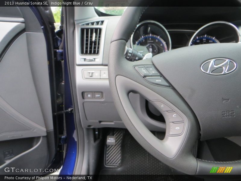 Indigo Night Blue / Gray 2013 Hyundai Sonata SE