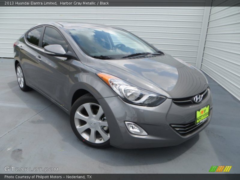 Harbor Gray Metallic / Black 2013 Hyundai Elantra Limited
