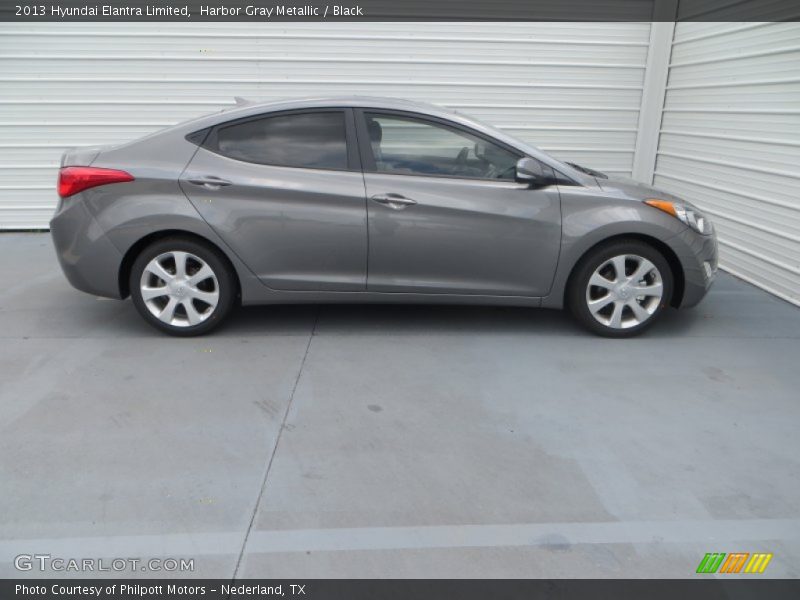 Harbor Gray Metallic / Black 2013 Hyundai Elantra Limited