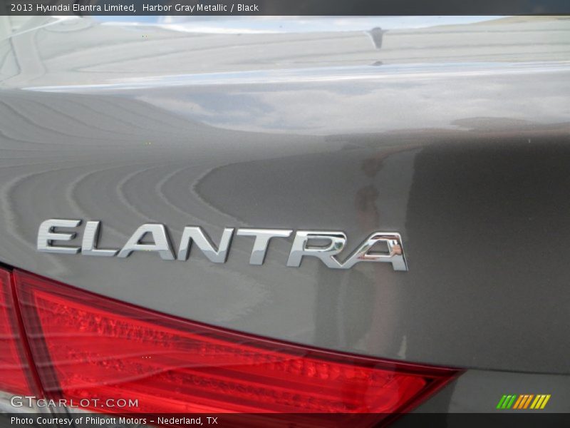 Harbor Gray Metallic / Black 2013 Hyundai Elantra Limited
