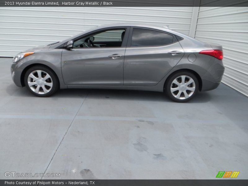 Harbor Gray Metallic / Black 2013 Hyundai Elantra Limited