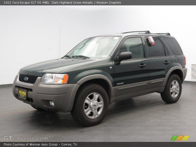Dark Highland Green Metallic / Medium Graphite 2002 Ford Escape XLT V6 4WD