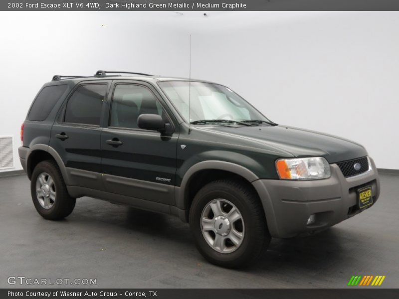 Dark Highland Green Metallic / Medium Graphite 2002 Ford Escape XLT V6 4WD