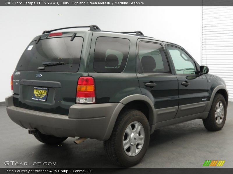 Dark Highland Green Metallic / Medium Graphite 2002 Ford Escape XLT V6 4WD