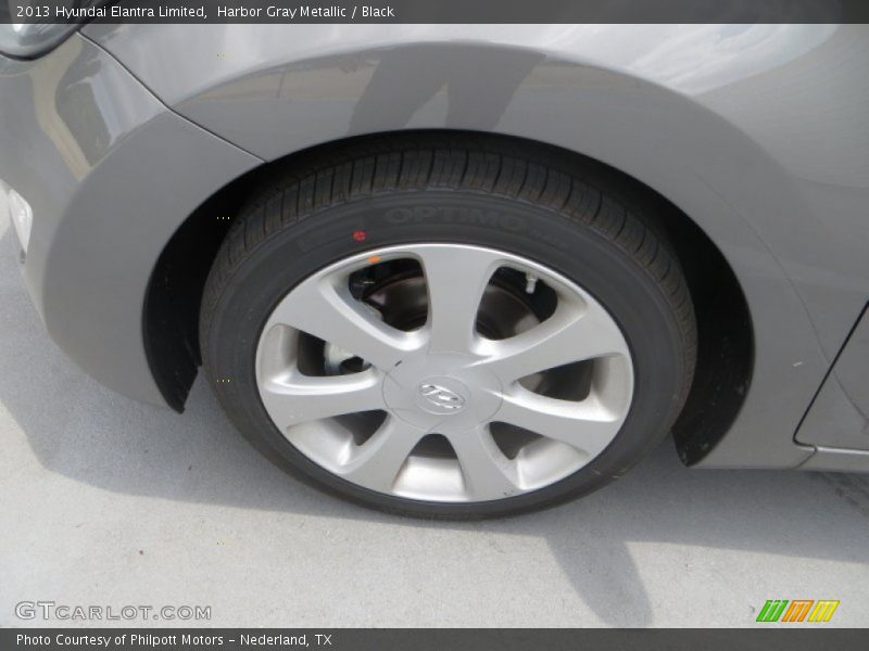 Harbor Gray Metallic / Black 2013 Hyundai Elantra Limited