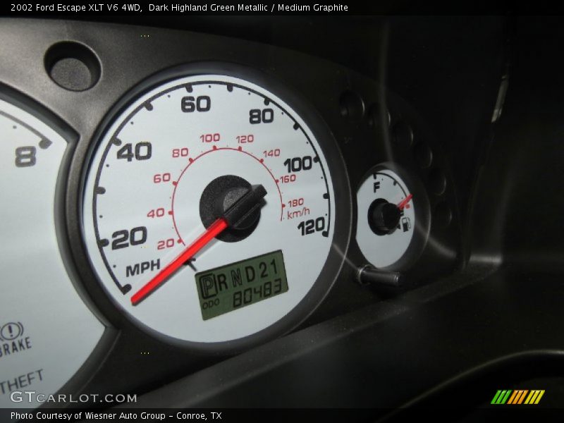 Dark Highland Green Metallic / Medium Graphite 2002 Ford Escape XLT V6 4WD