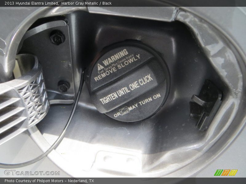 Harbor Gray Metallic / Black 2013 Hyundai Elantra Limited