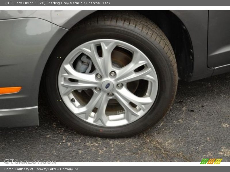Sterling Grey Metallic / Charcoal Black 2012 Ford Fusion SE V6