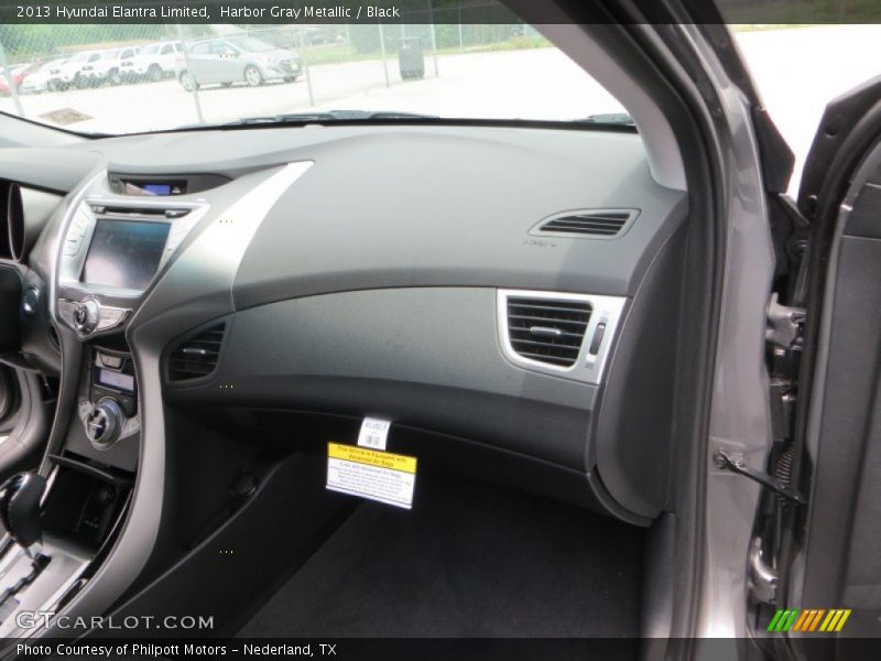 Harbor Gray Metallic / Black 2013 Hyundai Elantra Limited